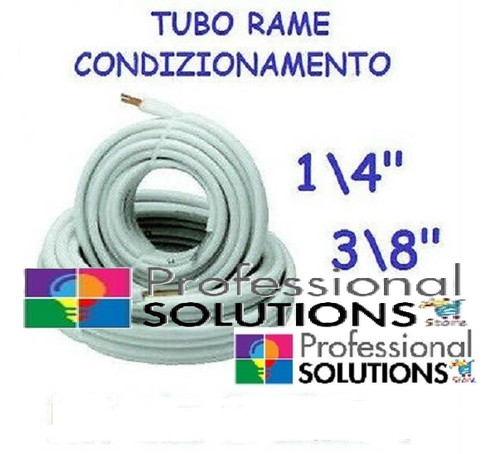 Coppia tubo rame - +, per