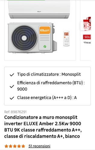 Climatizzatore 9000 btu - climatizzatore,